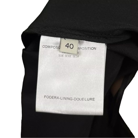 Stella McCartney Italy Draped Silk One Shoulder Cocktail Dress Black 40 US 4/6 - Picture 8 of 10